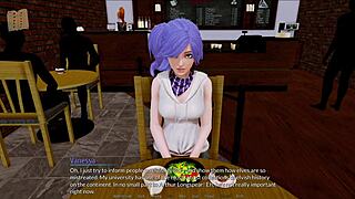 Exploring the harem hotel in this anime game adventure.