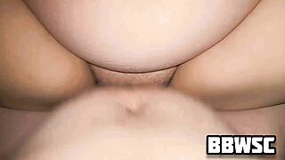 Bbw Sucks And Fucks Huge Floppy Tits Creampie