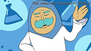 Powertrip featuring cartoon characters with clothes ripped in action.