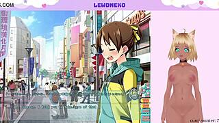 Vtuber lewdneko plays go go nippon and masturbates part 4