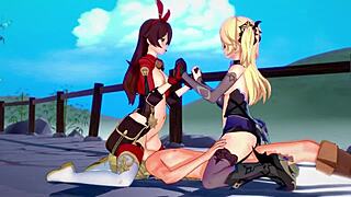 I Fantasize About Two Archer Girls In Genshin Impact Hentai