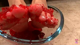 i got a footjob, handjob, and blowjob from this beautiful babe with small tits