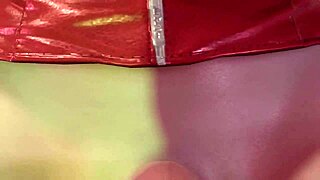 Christmas POV futanari gives blowjob and handjob.
