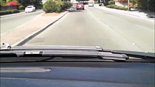 My wife drives with her legs exposed, hinting at more.