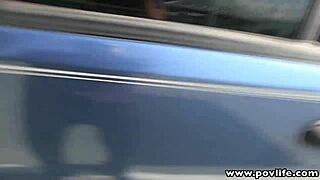 povlife picks up pale redhead teen for facial