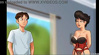 Damn! Church Milf Caught Stuffing Herself with Police Baton in Summertime Saga