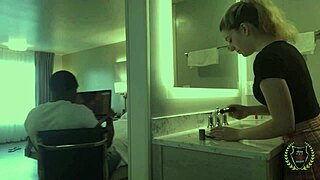 Abby Adams Bent Over Riding Rome Major's Big Black Cock