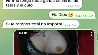 LINDA FLASHES SMALL TITS IN WEB CHAT!