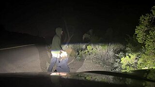 Rough Public Sex Slamming Her Pussy by the Roadside