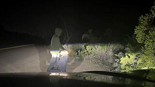 Rough Public Sex Slamming Her Pussy by the Roadside