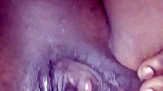 Fingering Young Black Teen Pussy Open In Interracial Wet Masturbation