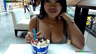 Playful Thai Babe With Huge Natural Boobies