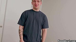 I roleplay anal with my busty blonde roomie in lingerie, buttplug and all!