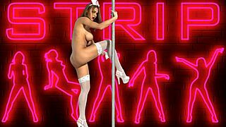 gorgeous nurse stripteasing unclothed?