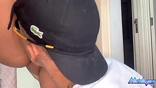 skinny brazilian cousin caught in shower by muscular bodybuilder cousin, leads to passionate interracial sex