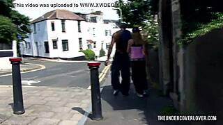 Sensi Picks Up Russian MILF in Park for Shaved Pussy Interracial Action