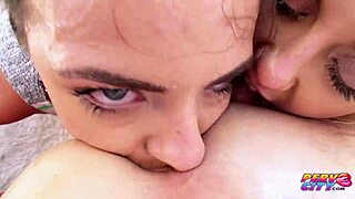 adriana and holly in a squirting anal threesome