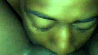 Wet Pussy Squirting During Intense Blowjob Session