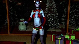 Widowmaker Sexy Assassin Dances Seductively On Christmas In Bedroom