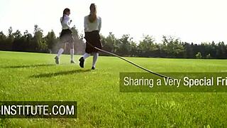 Mina Sauvage and Shona River in outdoor threesome