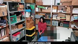 Cute Teen Caught Stealing Blows Mall Cop.