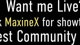 Watch Maxine X Insert That Huge Dildo!