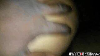 That black babe getting fucked doggystyle looks so intense and hot!