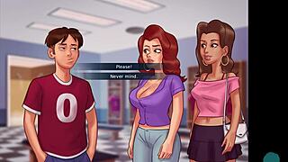 Summertime Saga 31 • Busty Blonde Roxxy in the Shower Roleplay