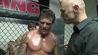 brunette model gets facial after fight