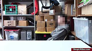 Wow, LP officer sucks shoplifter's cock hard!