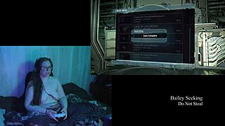 Why play Dead Space naked with big tits?