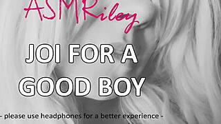 Eroticaudio presents gentle instructions for a good boy's personal exploration with AsmrRiley.