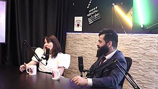 Lady Snow and Lord Kenobi in Sheer Red Lingerie