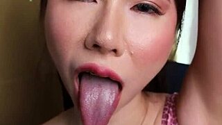 april maxima is showing and licking her own armpits in kinky fetish video.