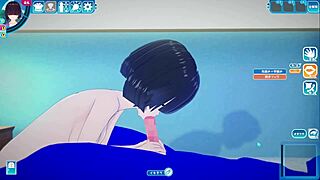 asian 3d cartoon girl with big tits has sex