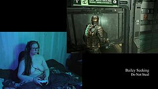 Why play Dead Space naked with big tits?