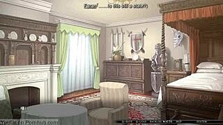 busty princess under hypnosis in visual novel episode 5