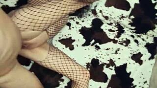 my wife in stockings gets her ass fucked hard