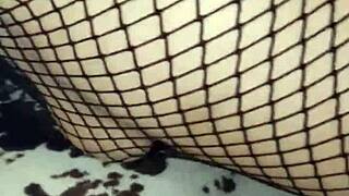 my wife in stockings gets her ass fucked hard