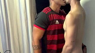 My hot bodybuilder neighbor agreed to fuck my ass bareback and record it all