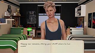 Wow, meeting my new gay roommate in 3D hentai!