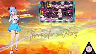 Toga Shinobu futanari hentai has sex, blowjob, handjob, horny cumshot