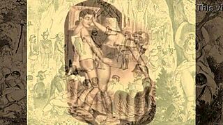 Vintage Erotic Illustration From Retro Cartoon Collection