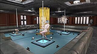 Fallout 4 featuring a sexy multi pole dance