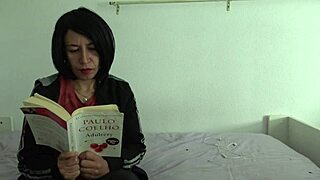 French Amateur Stepmom Makes Him Cum While Reading!