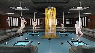 Fallout 4 featuring a sexy multi pole dance