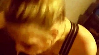 that blonde gives sloppy toppy to a monster cock 😏