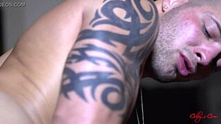 athletic gay bottom rimmed and sucked before hardcore anal breeding