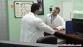 gaysex bottom hunk shoots his load