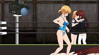 i cheer for nina vs karin in princess of the ring fight